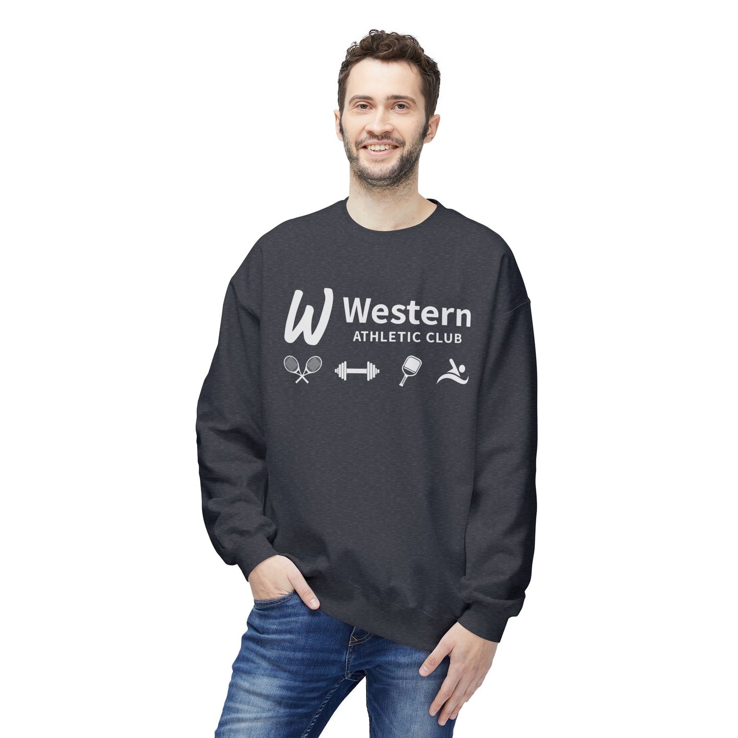 Western Athletic Club Fleece Crewneck Sweatshirt