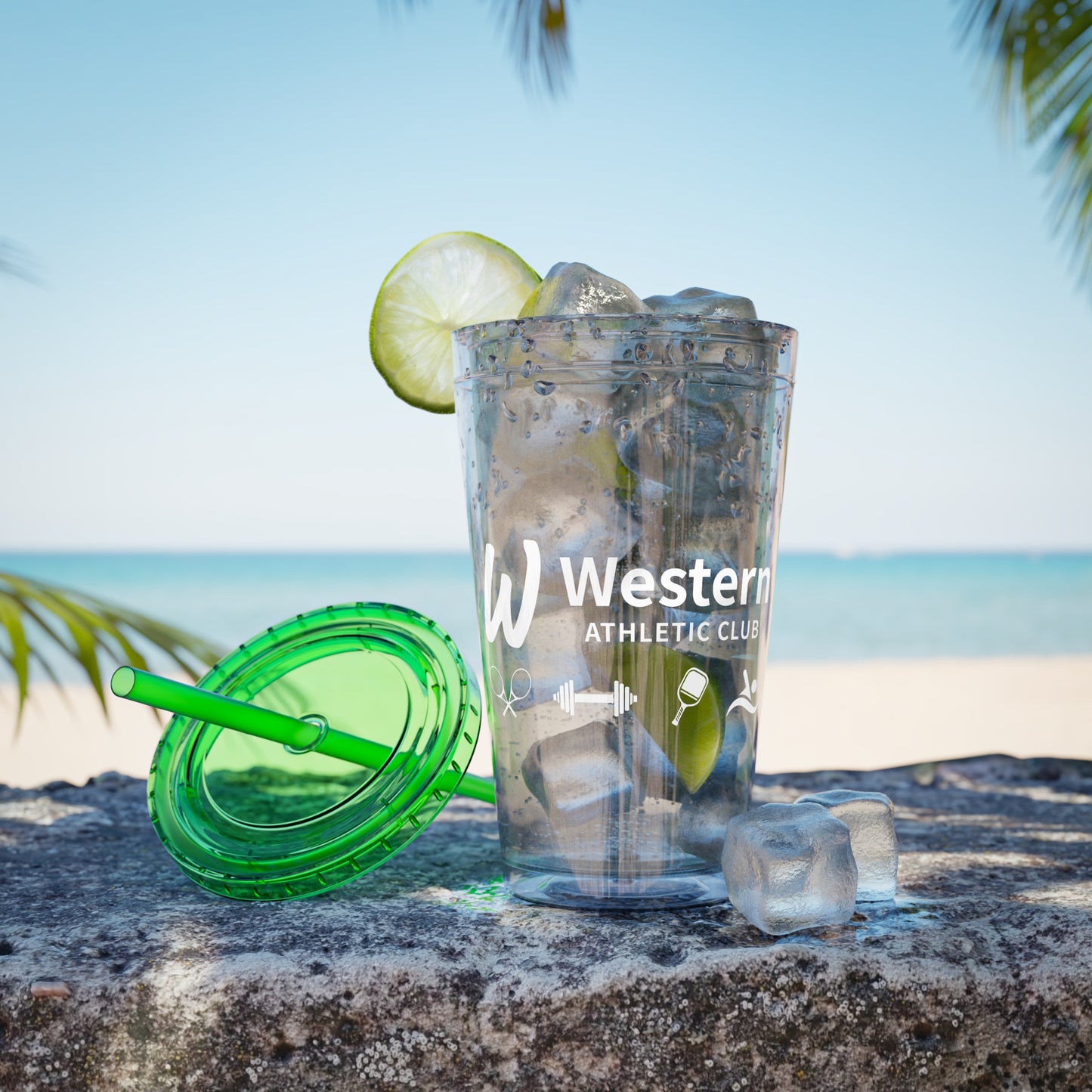 Western Athletic Club Sunsplash Tumbler with Straw