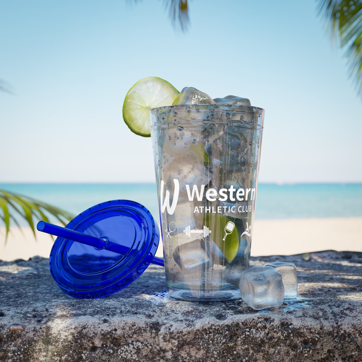 Western Athletic Club Sunsplash Tumbler with Straw