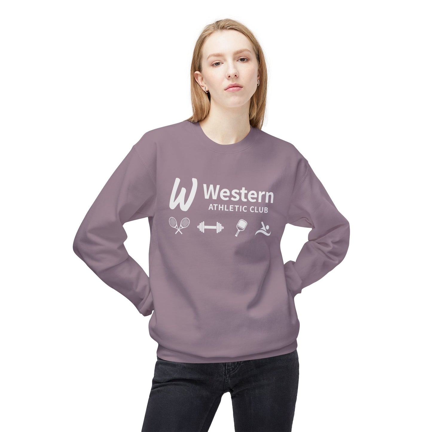 Western Athletic Club Fleece Crewneck Sweatshirt