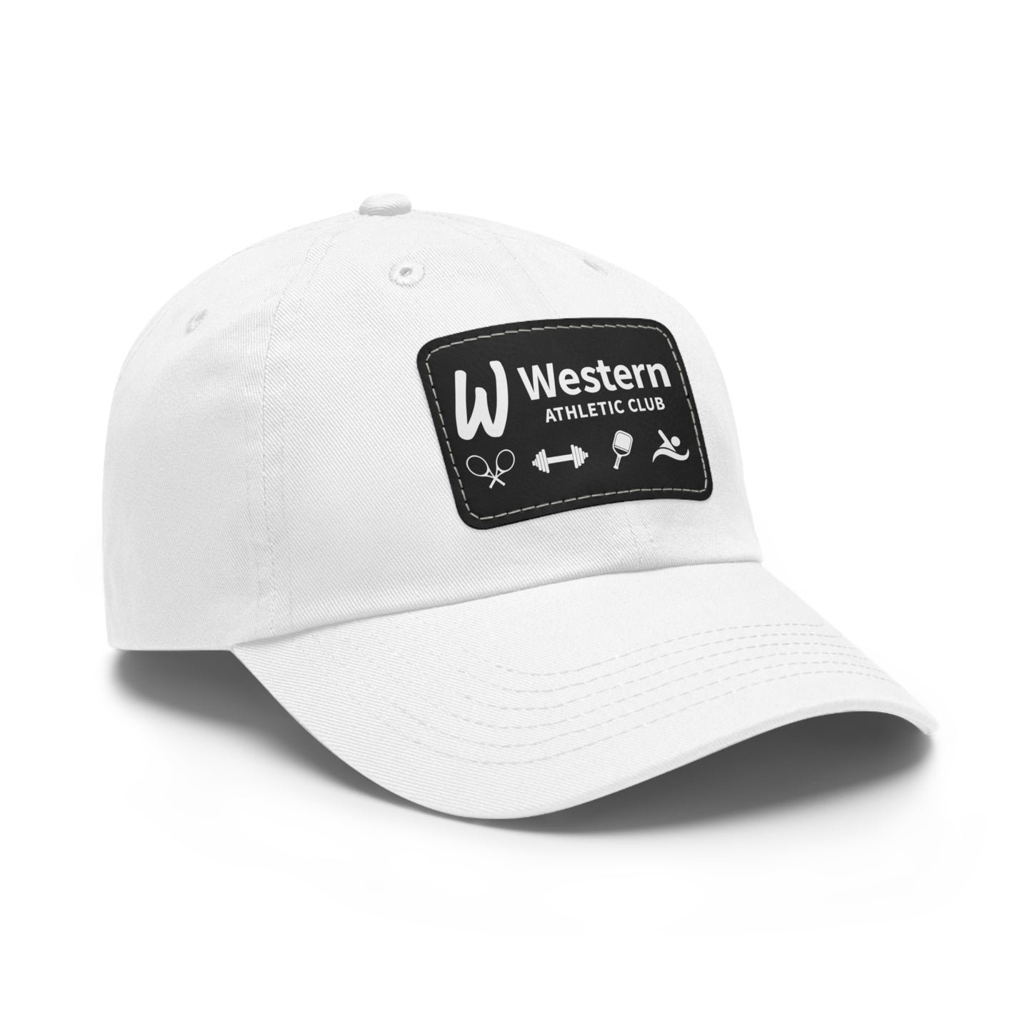 Western Athletic Club Hat with Leather Patch