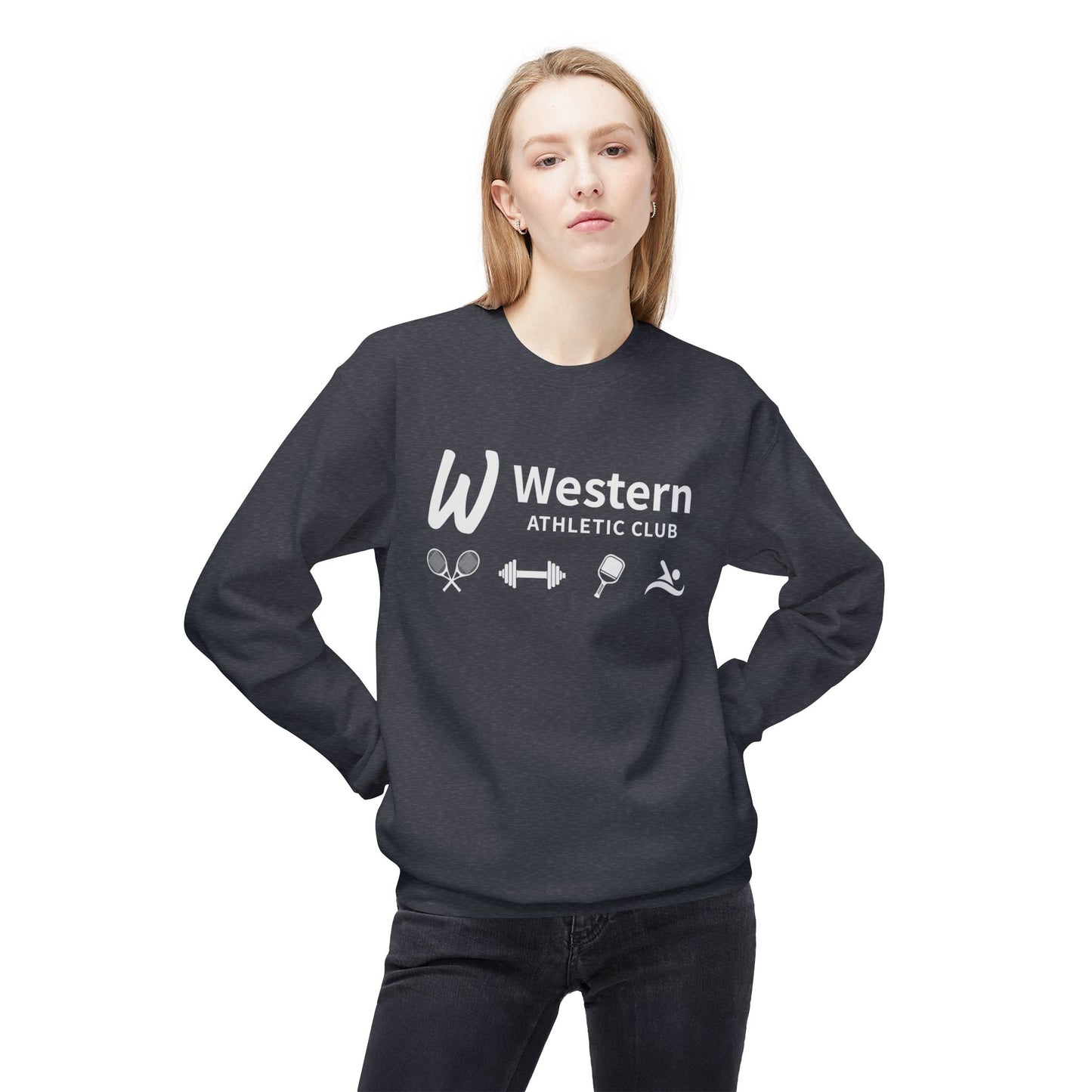 Western Athletic Club Fleece Crewneck Sweatshirt