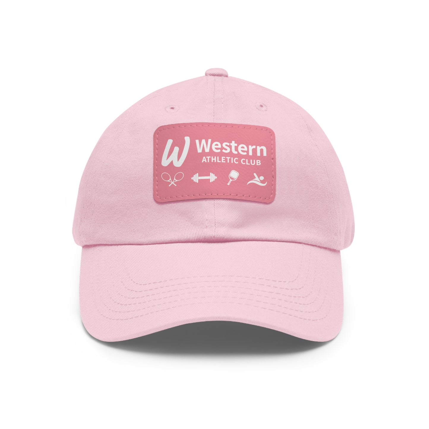 Western Athletic Club Hat with Leather Patch