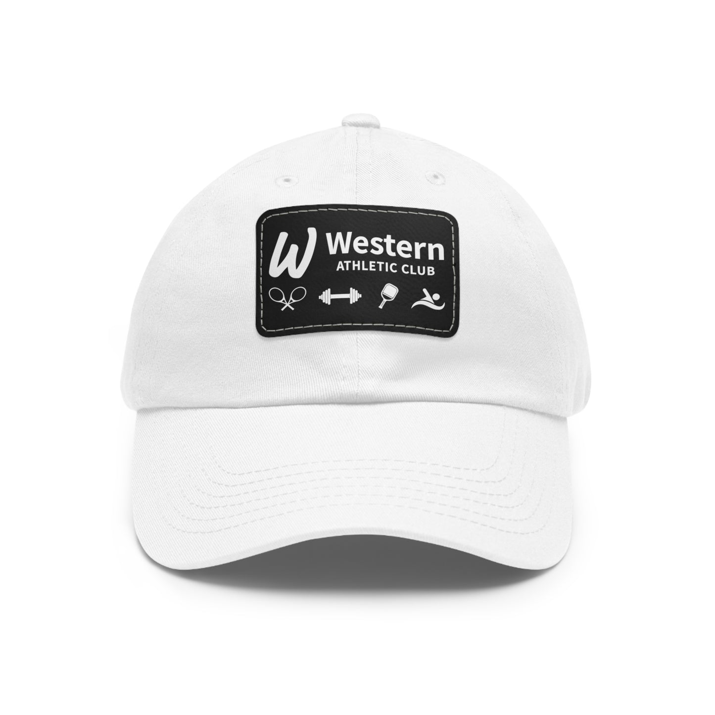 Western Athletic Club Hat with Leather Patch