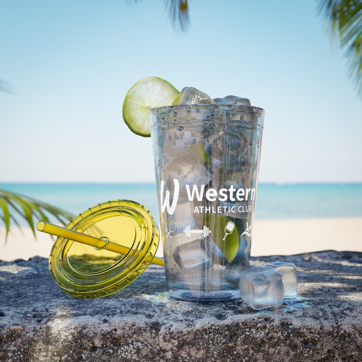 Western Athletic Club Sunsplash Tumbler with Straw