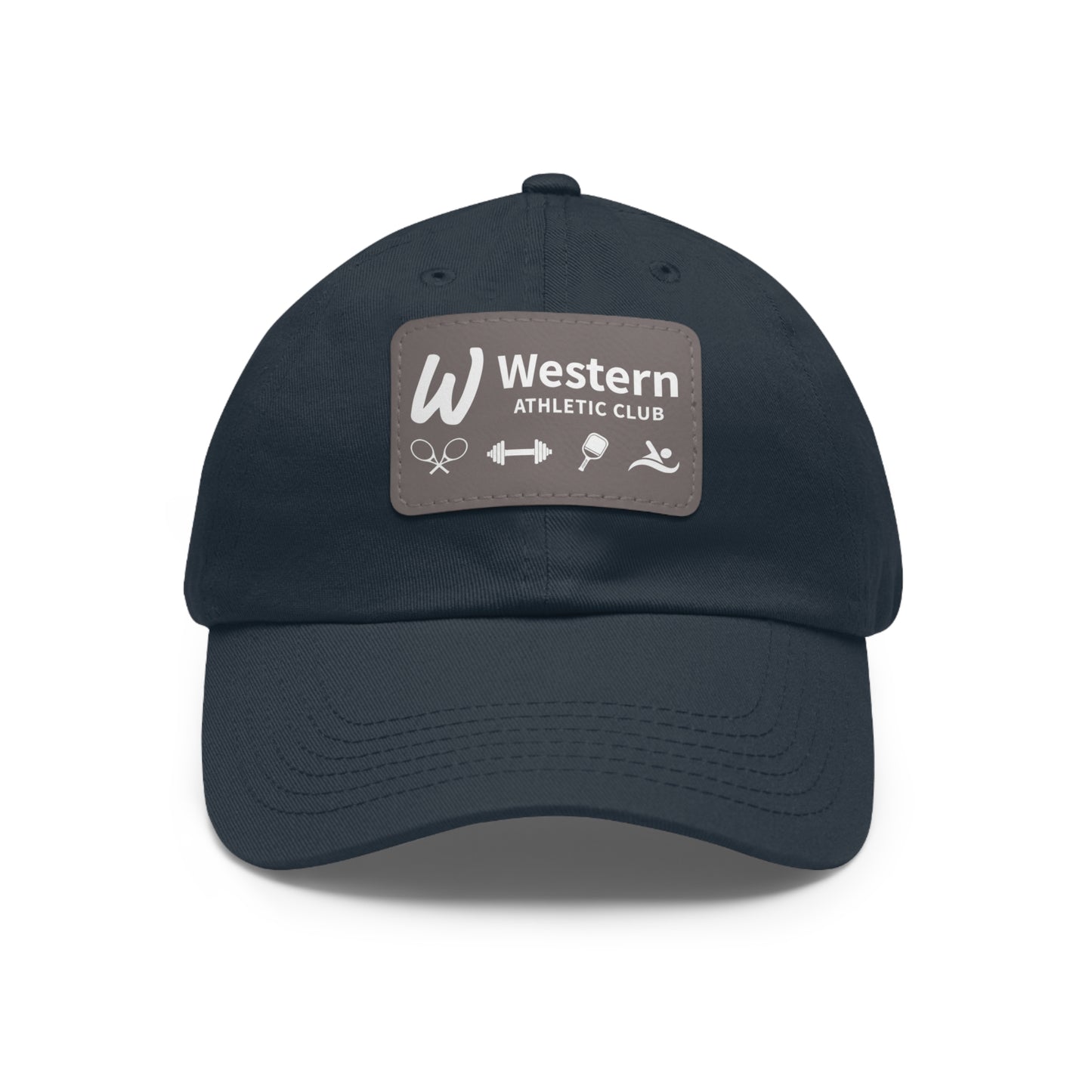 Western Athletic Club Hat with Leather Patch