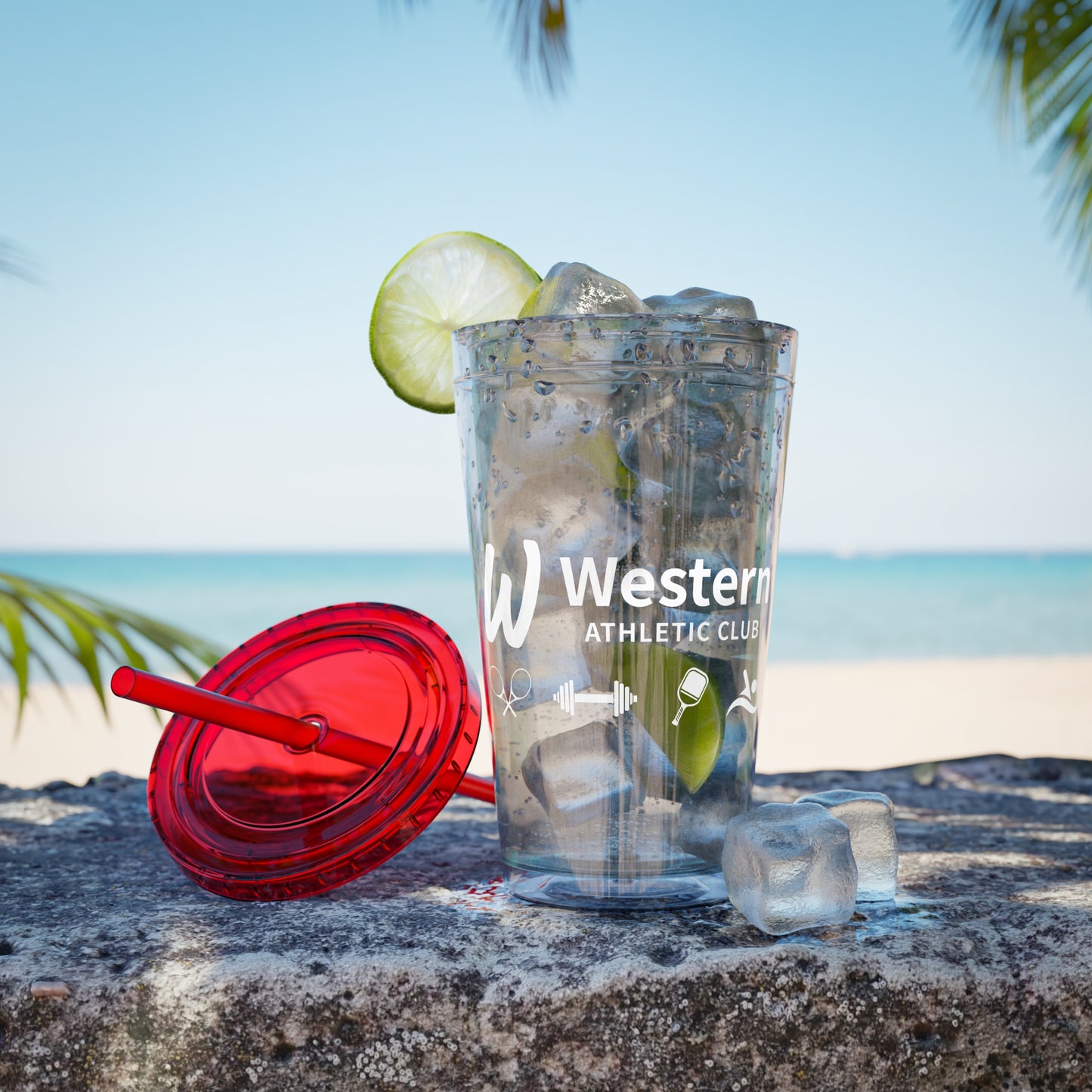 Western Athletic Club Sunsplash Tumbler with Straw