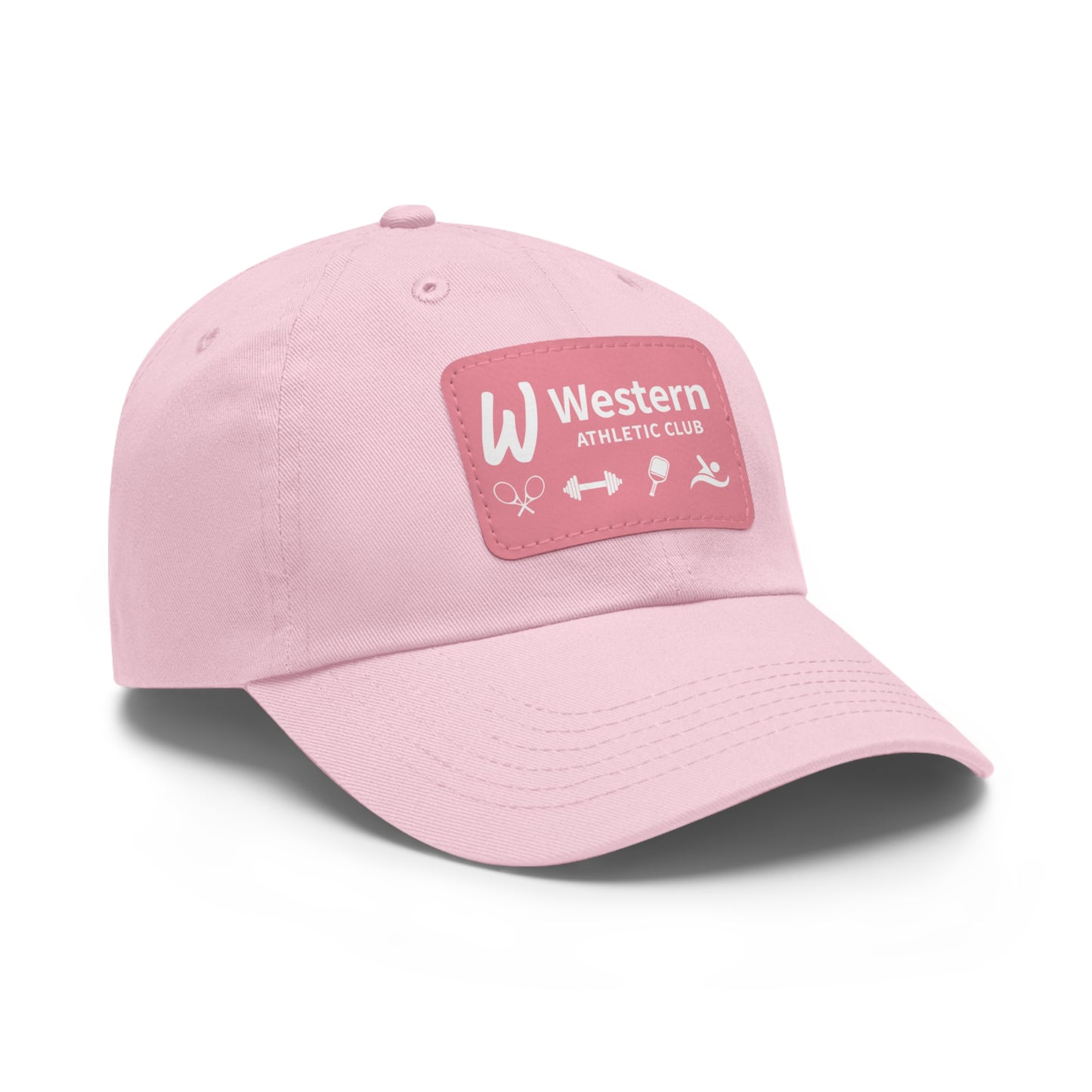 Western Athletic Club Hat with Leather Patch