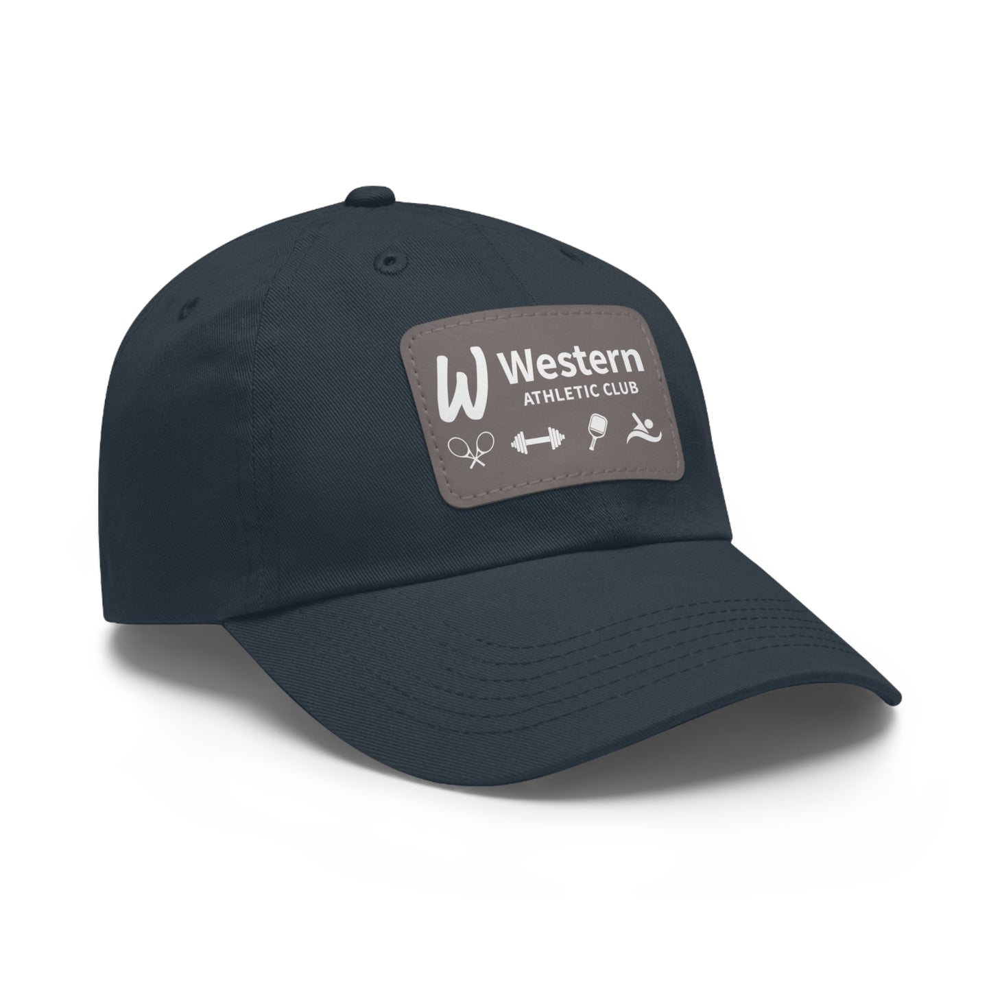 Western Athletic Club Hat with Leather Patch