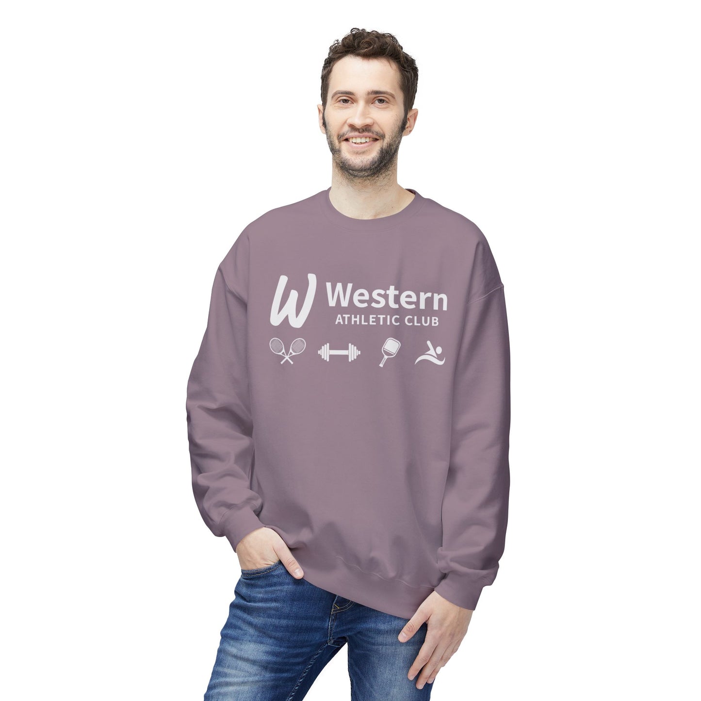 Western Athletic Club Fleece Crewneck Sweatshirt