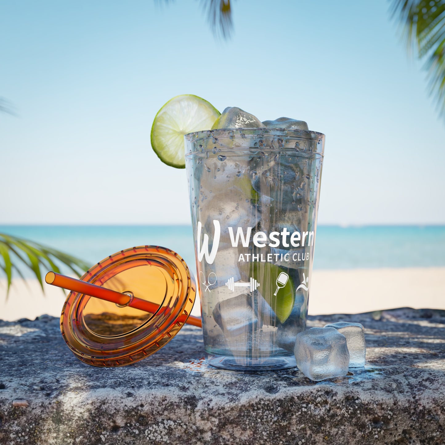 Western Athletic Club Sunsplash Tumbler with Straw