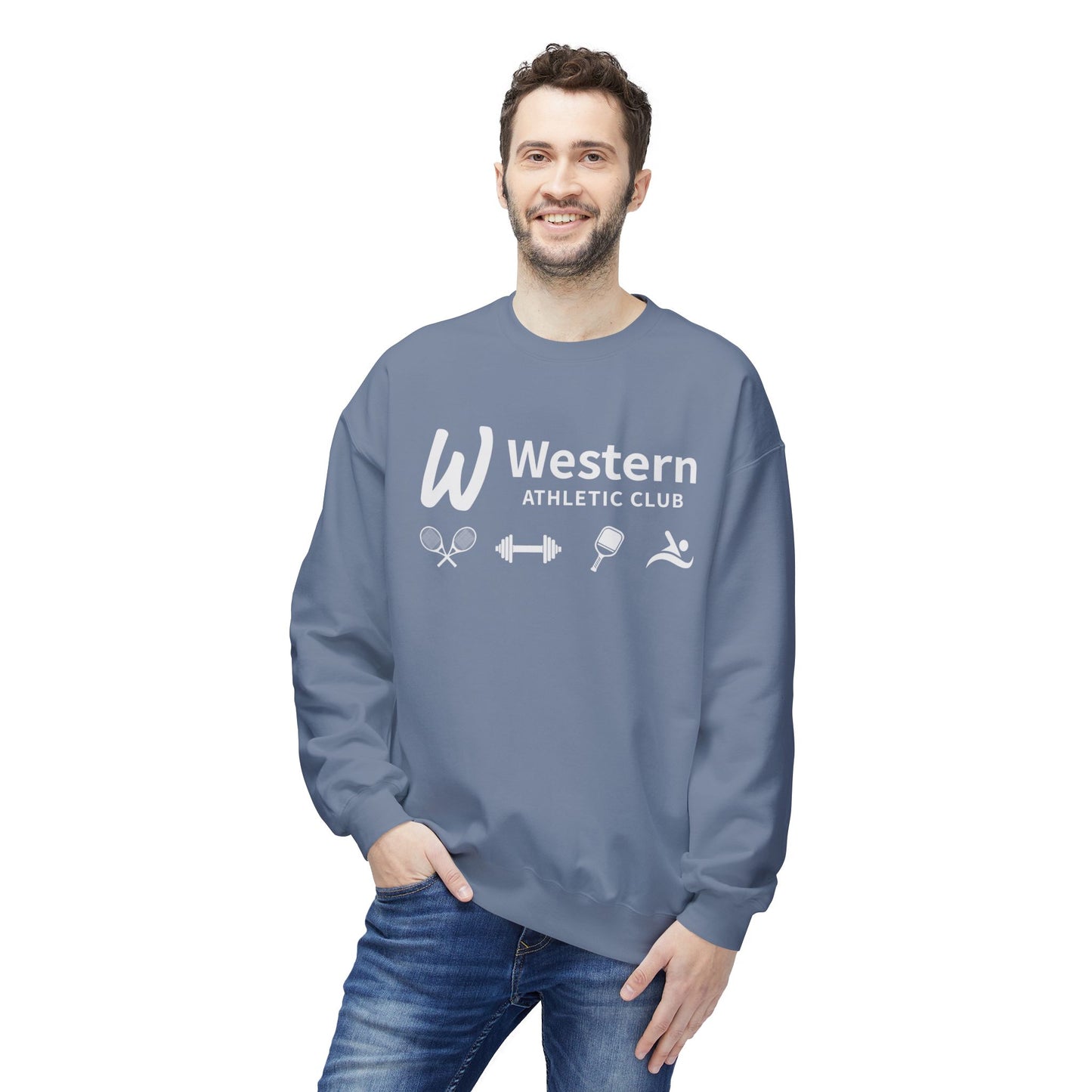 Western Athletic Club Fleece Crewneck Sweatshirt