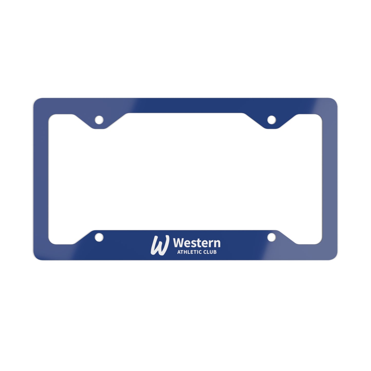 Western Athletic Club Metal License Plate Frame